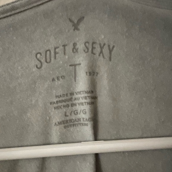 AE Soft & Sexy Lace Up Long Sleeve Tee - Picture 3 of 4